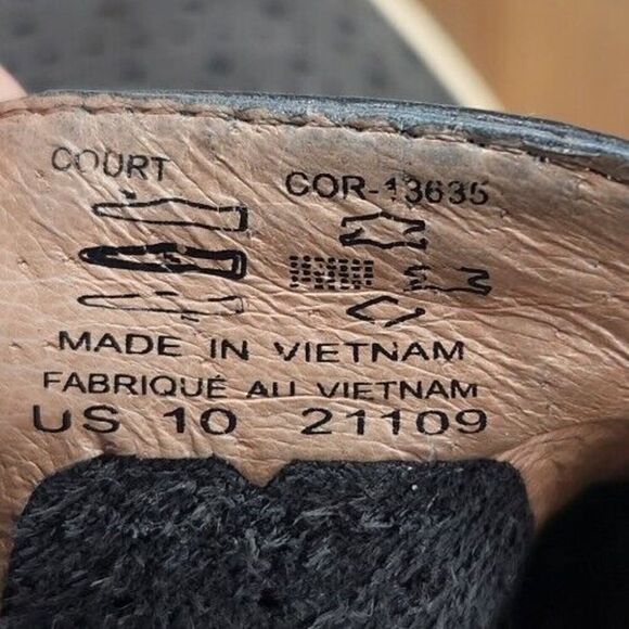 Womens 10 Taos Court Charcoal Gray Leather Perforated Round Toe Loafers Shoes - Picture 9 of 10